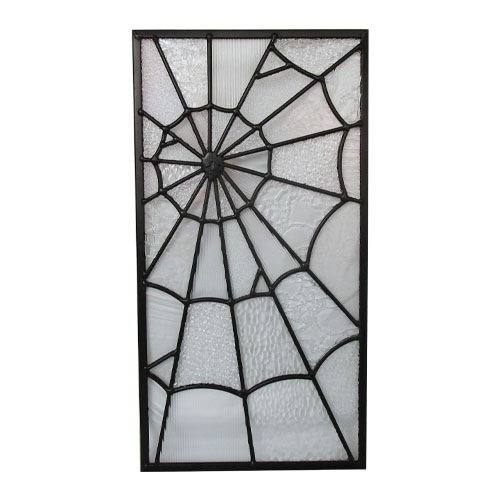 ステンドグラス アンティーク風 装飾ガラス 雑貨 お洒落 蜘蛛の巣
