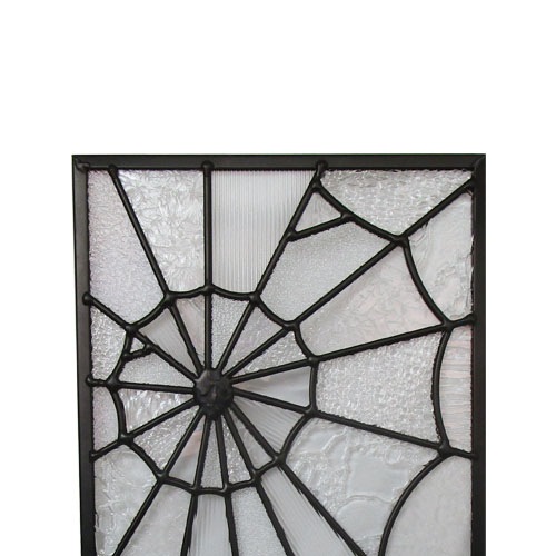 ステンドグラス アンティーク風 装飾ガラス 雑貨 お洒落 蜘蛛の巣