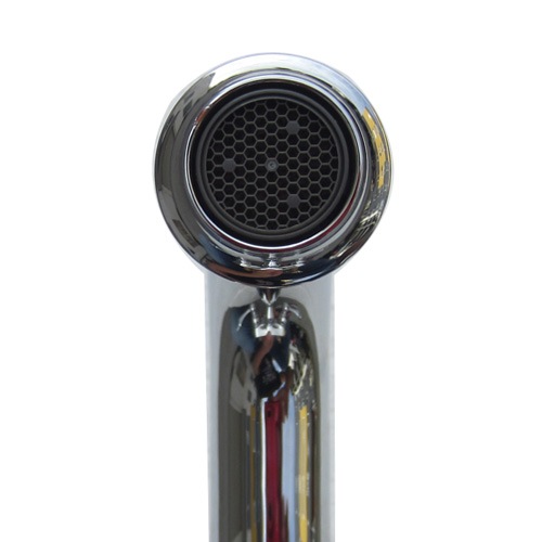 4インチ混合水栓（三つ穴混合水栓・360°回転可能・蛇口）銀