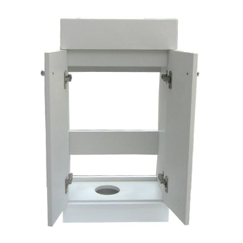 人工大理石洗面化粧台（洗面台・化粧台） 白 W400×D225×H750 INK