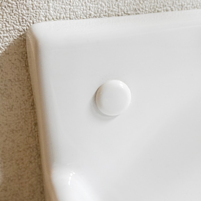 手洗器 陶器 小さい 壁付け型 オーバーフロー無し W365×D200×H180