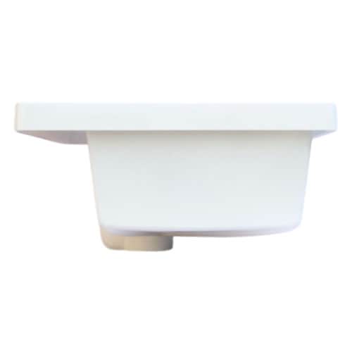 4点セット 洗面ボウル+自動水栓+排水栓+排水トラップ 人工大理石