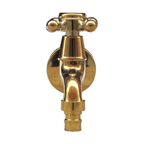 洗濯機用壁付け単水栓（蛇口・壁出し・壁用・単水栓・アンティーク