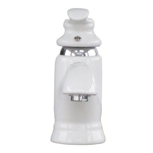 混合水栓 蛇口 カラン おしゃれ 白 ホワイト W70×D180×H180 | 品番INK