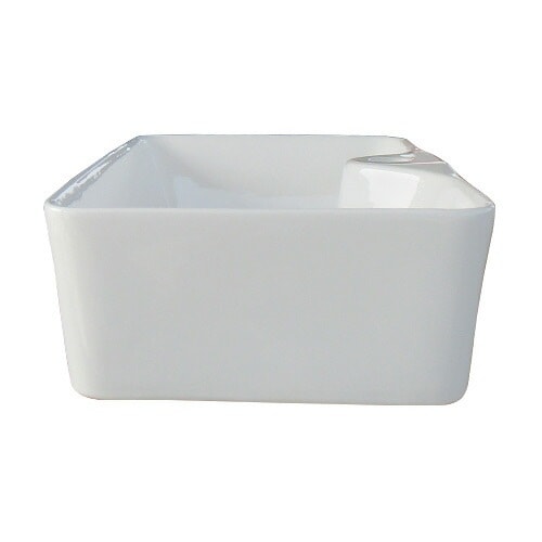 家庭用美容器 洗面ボウル 陶器 スクエア 手洗い鉢 置き型 シンプル オーバーフロー