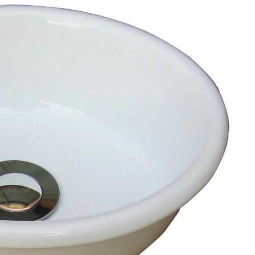 陶器洗面ボウル 小さい 置き型 オーバーフロー無し W270×D230×H105 INK