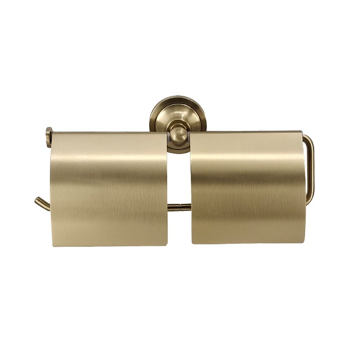 トイレットペーパーホルダー 2連 ダブル 紙巻機 サニタリー 古金