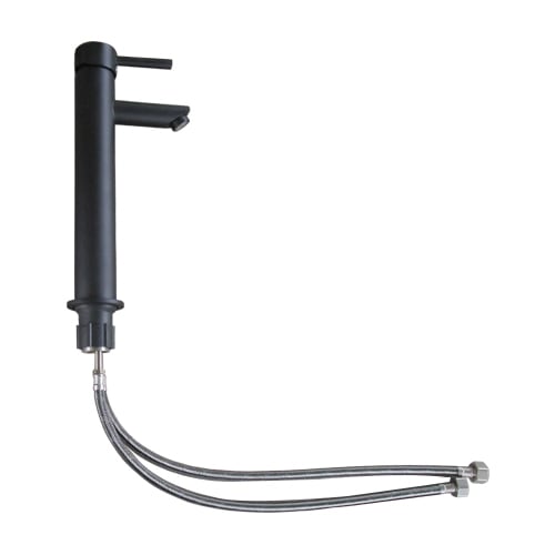 混合水栓 蛇口 カラン おしゃれ DIY リフォーム 黒 ブラック | 品番INK