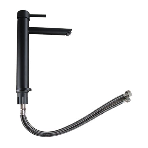 混合水栓 蛇口 水栓金具 黒・ブラック | 品番INK-0303139H | 洗面水栓