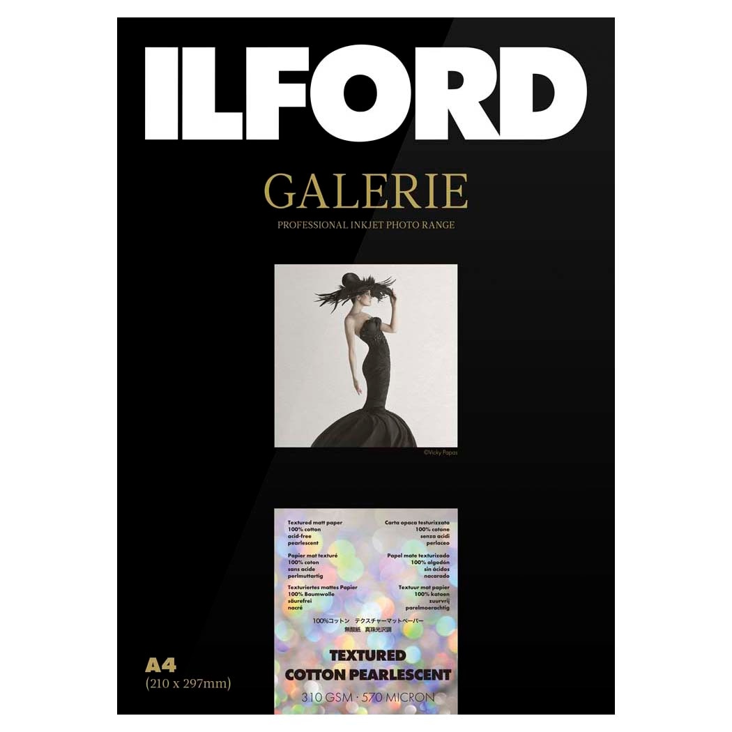 イルフォード ギャラリー テクスチャードコットンパールセント A4 25枚