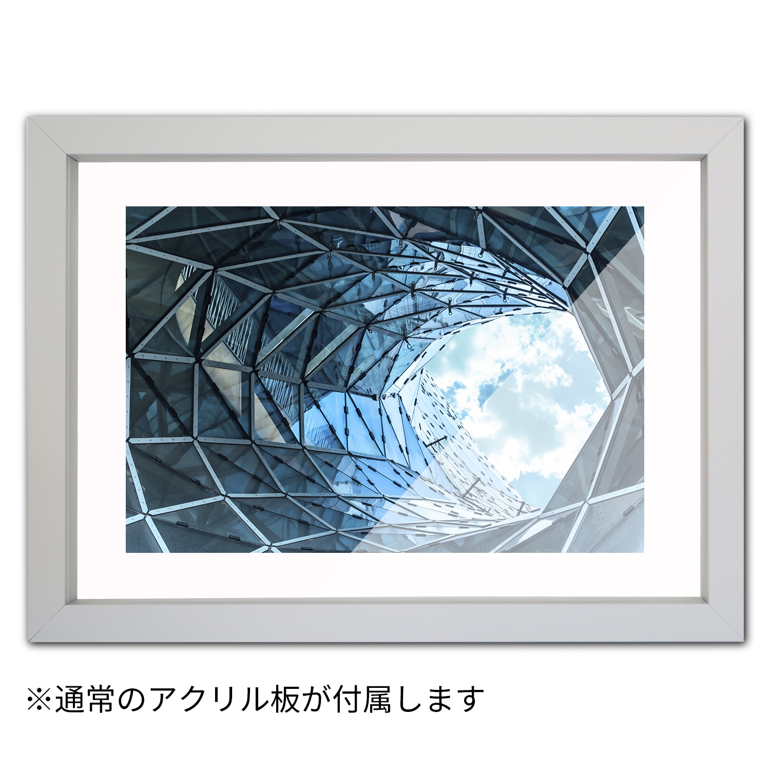 WTW アート　A3 ギャラリーフレーム スリットシルバー ボード付（糊付）、アクリル有