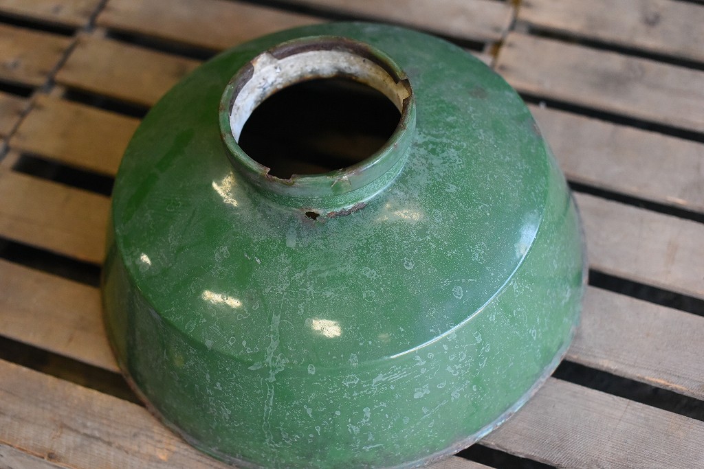 1618 ヴィンテージ インダストリアル ランプ シェード グリーン