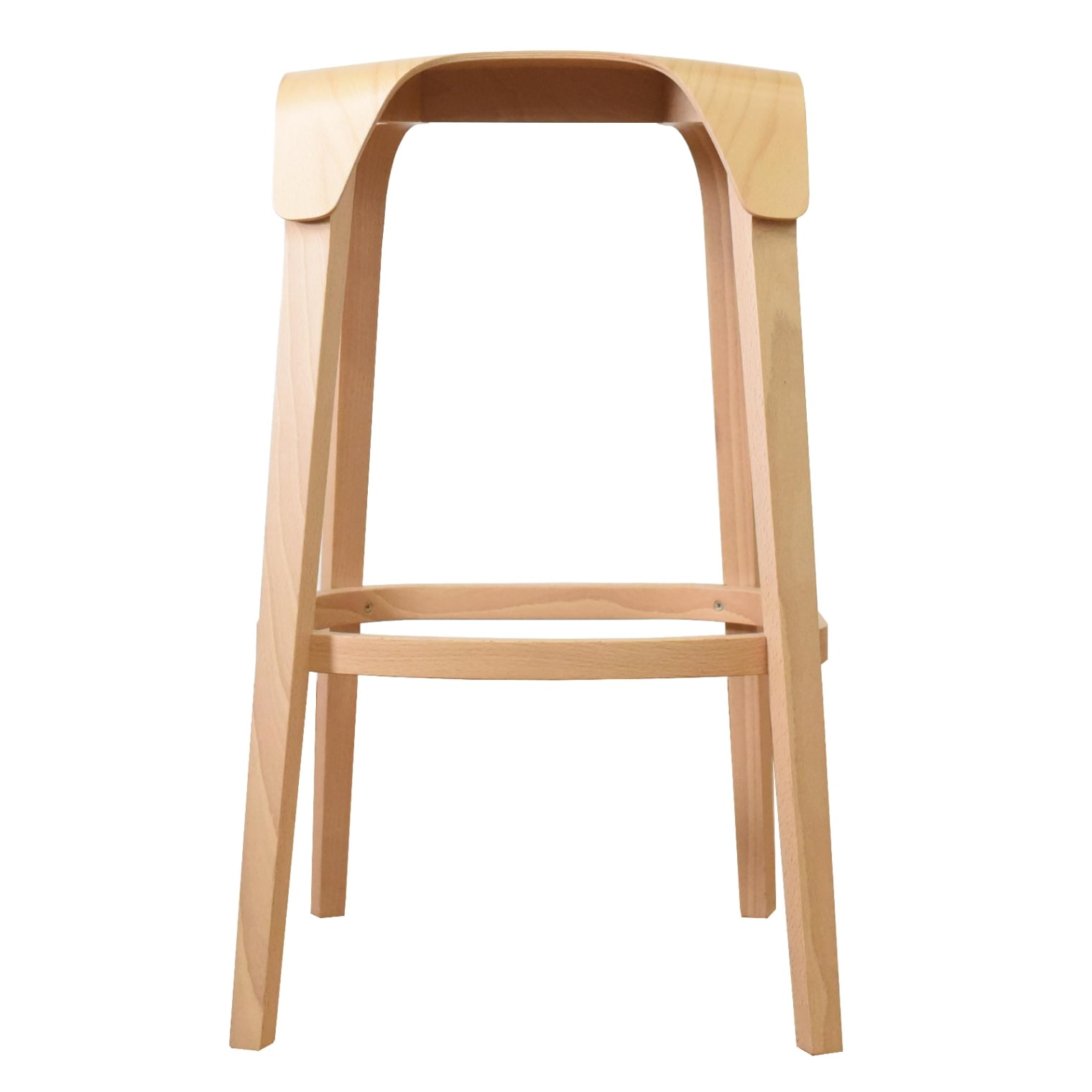 TON　BAR STOOL Leaf　371438　ブラック　ナチュラル