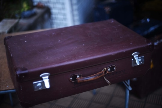 UK ヴィンテージ　グローブ・トロッター「GLOBE TROTTER」　取っ手破損　MADE in ENGLAND　06