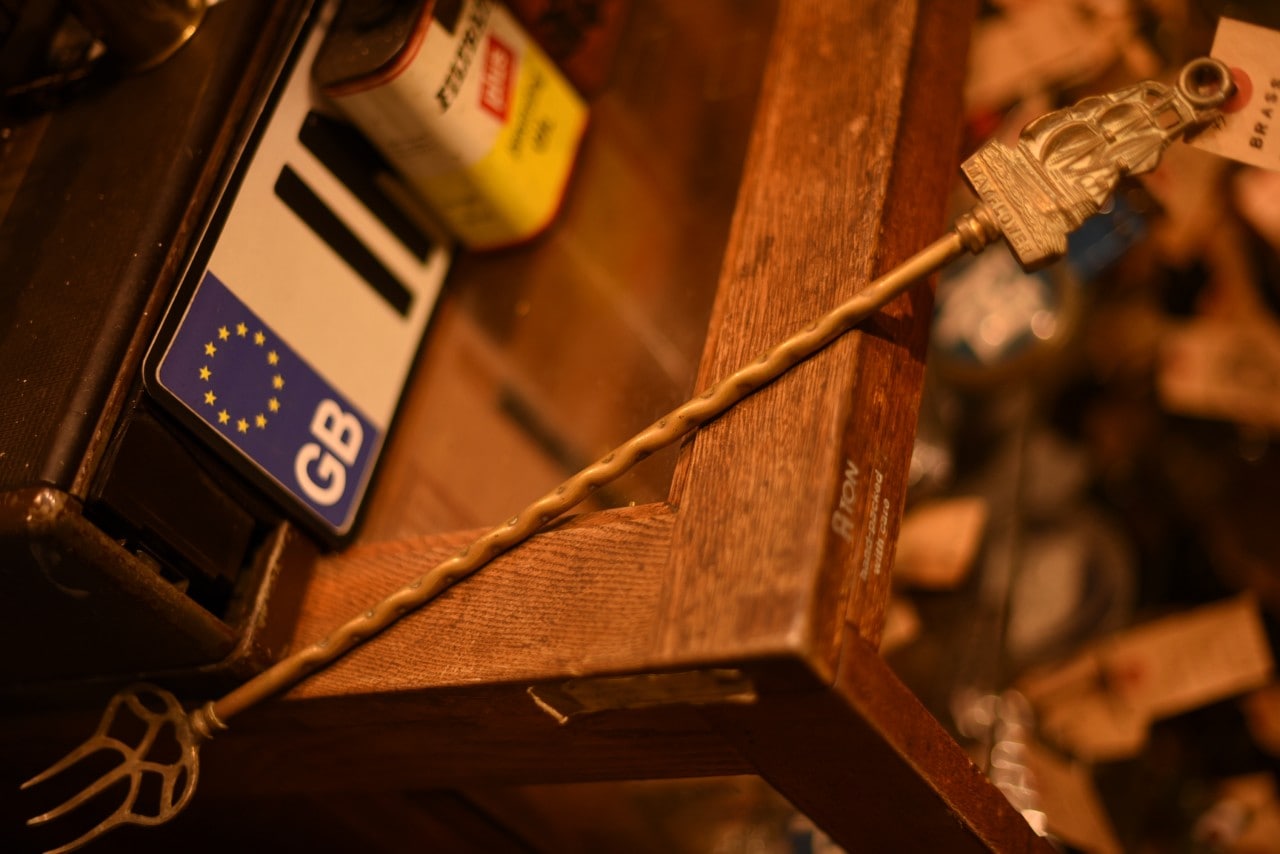 101610 真鍮　ブラス　トースティングフォーク　英国 