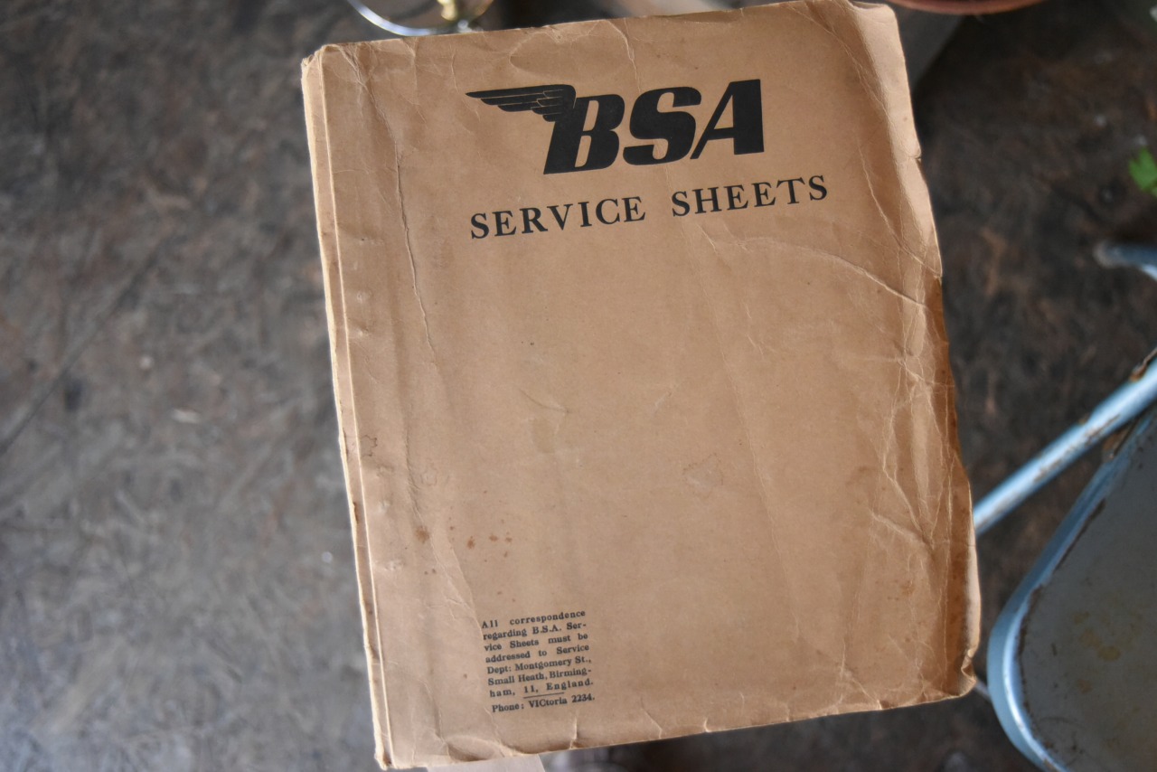 101898 洋書 BSAマニュアル BSA motorcycle workshop service sheets