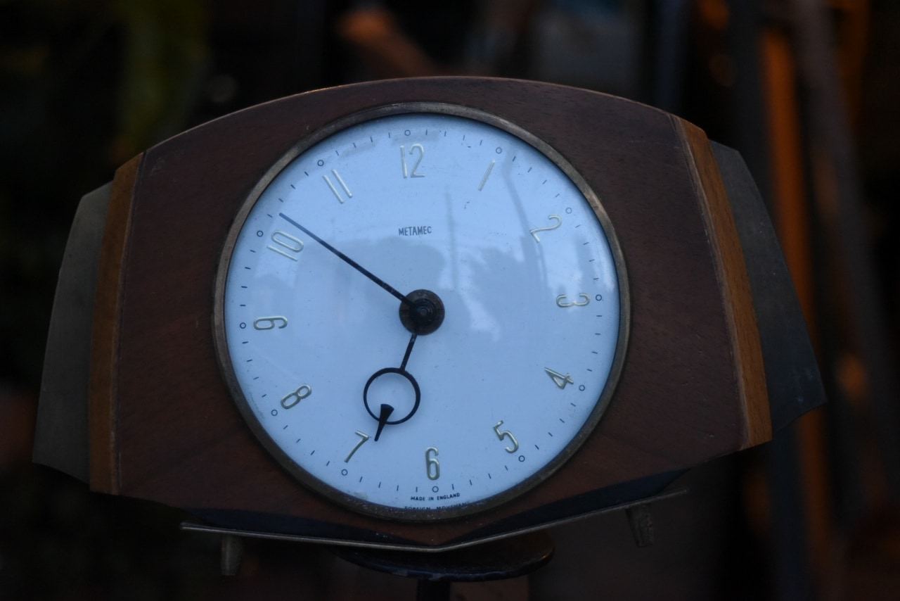 102347 ヴィンテージ 英国時計 METAMEC メタメック 置き時計