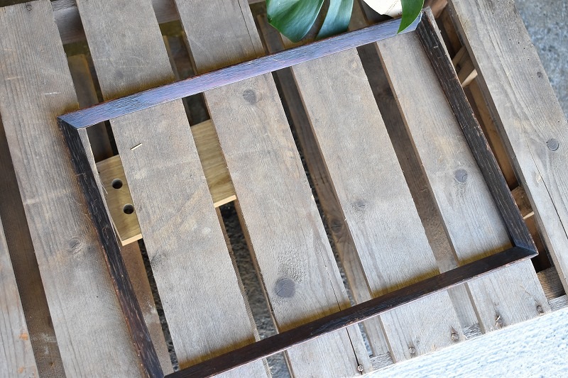 100022 ヴィンテージ　ウッド　フレーム　額