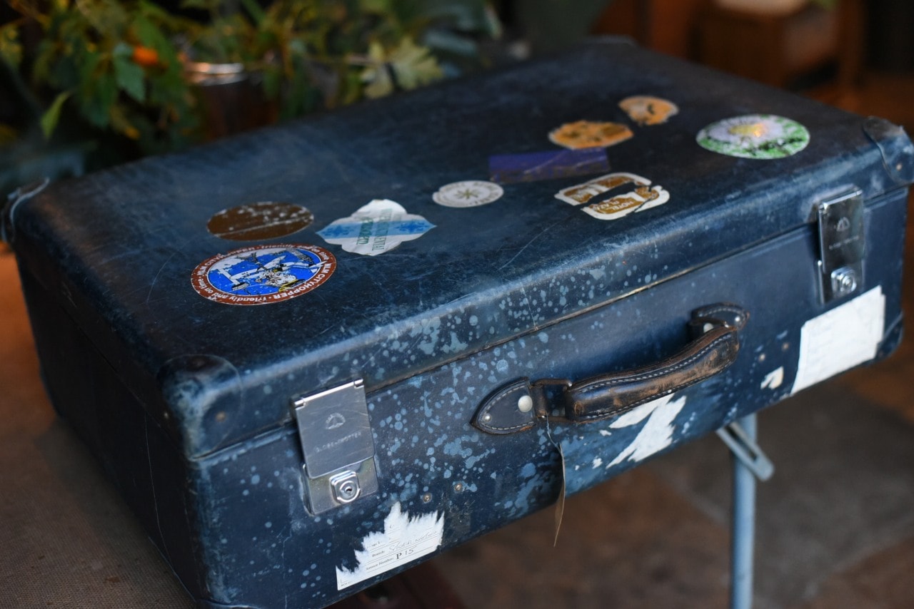 102639 UK ヴィンテージ　英国 グローブ トロッター 「GLOBE TROTTER」 MADE IN ENGLAND 刻印