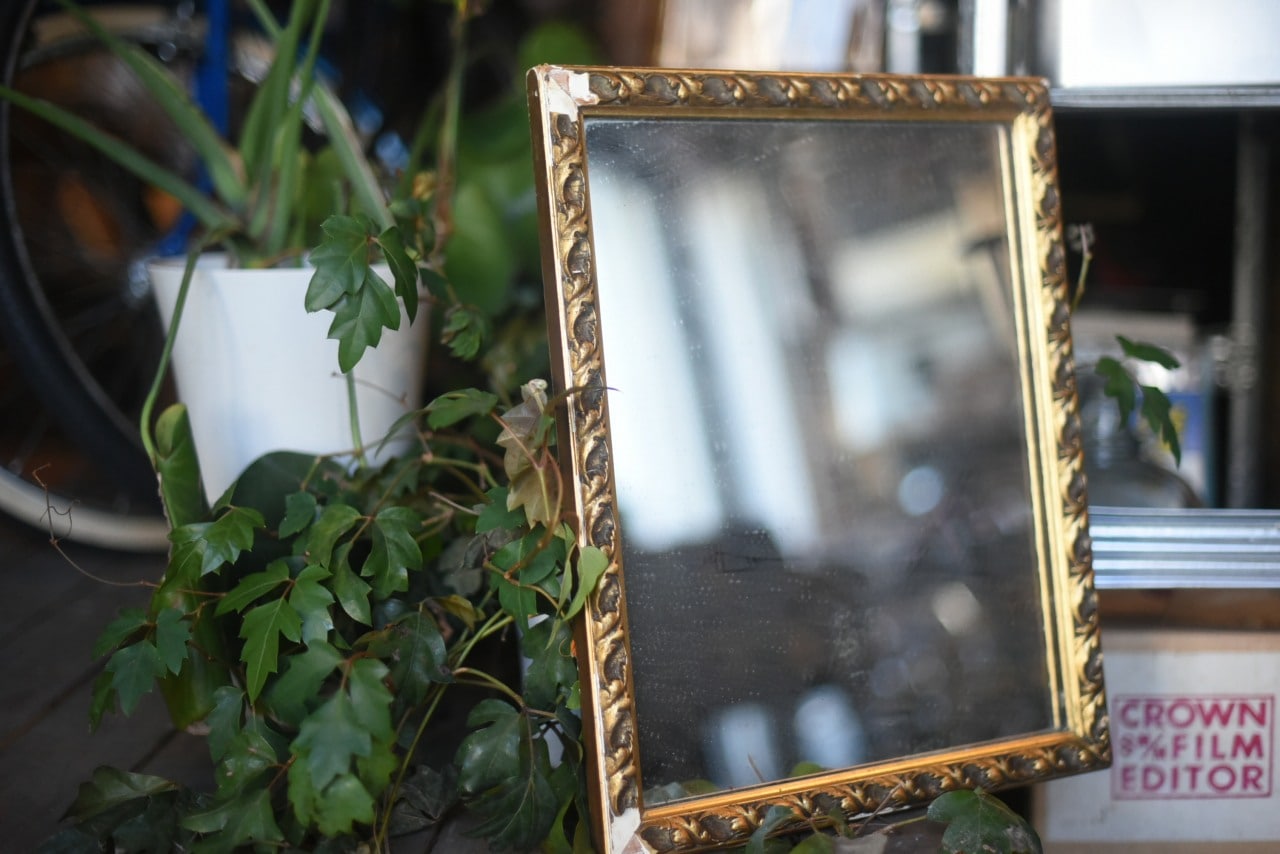 800 ヴィンテージ ゴールドフレーム　ミラー