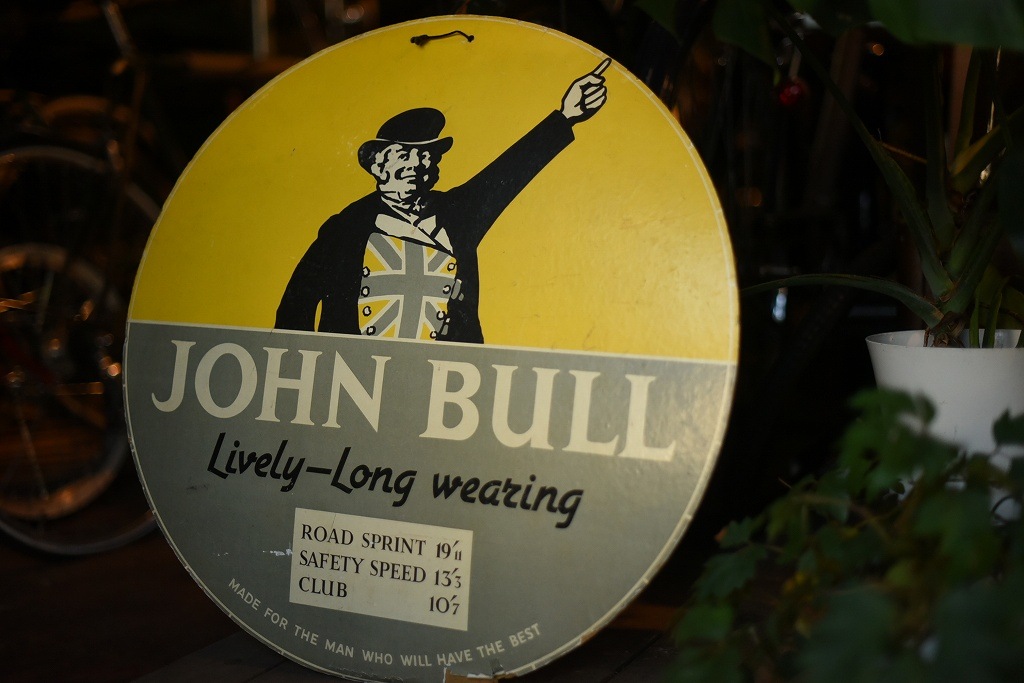 1639 ヴィンテージ　「JHON BULL」 看板　 英国製　MADE IN ENGLAND