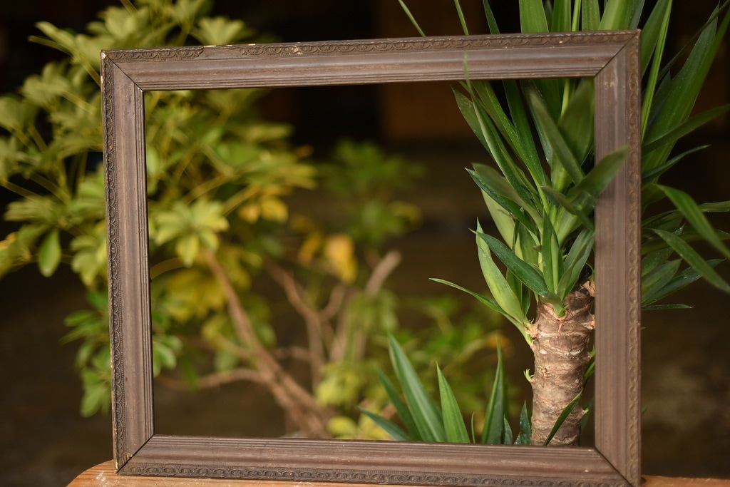 103535 ヴィンテージ　ウッドフレーム 額縁