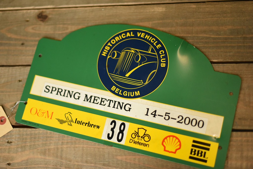 103735 ラリープレート　ヴィンテージカークラブ　ナンバー　記念プレート　クラシックカー