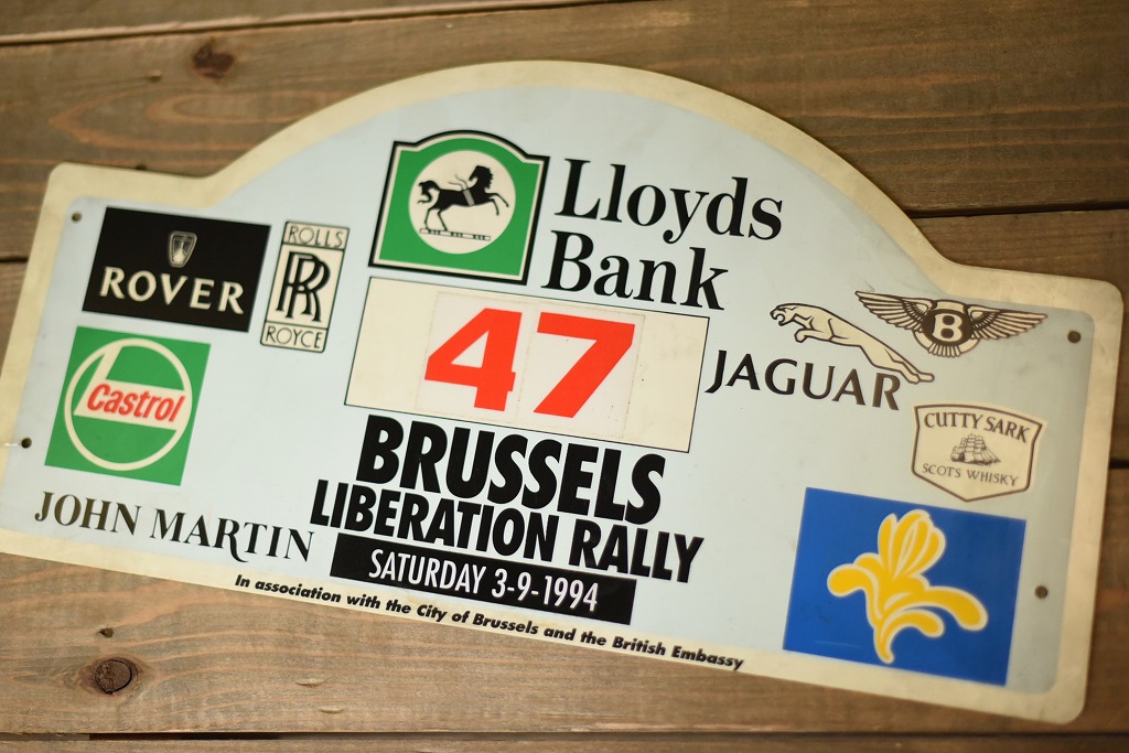 103743 ラリープレート　ヴィンテージカークラブ　ナンバー　記念プレート　クラシックカー