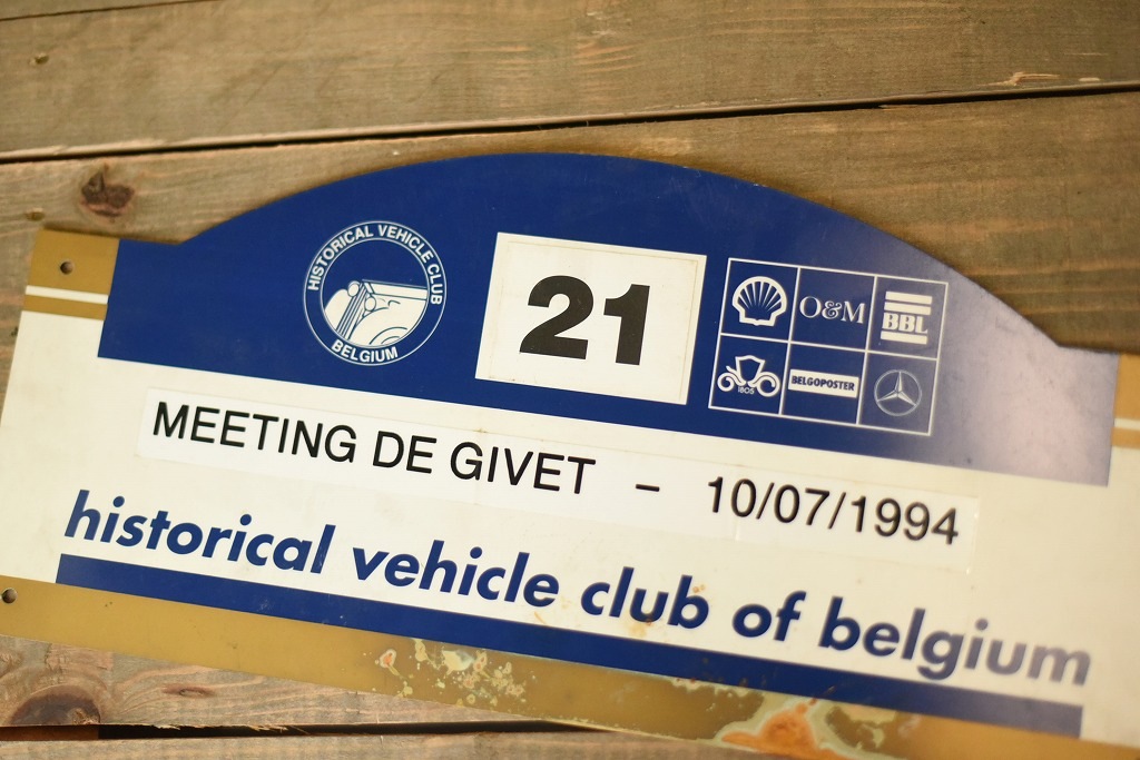 103746 ラリープレート　ヴィンテージカークラブ　ナンバー　記念プレート　クラシックカー