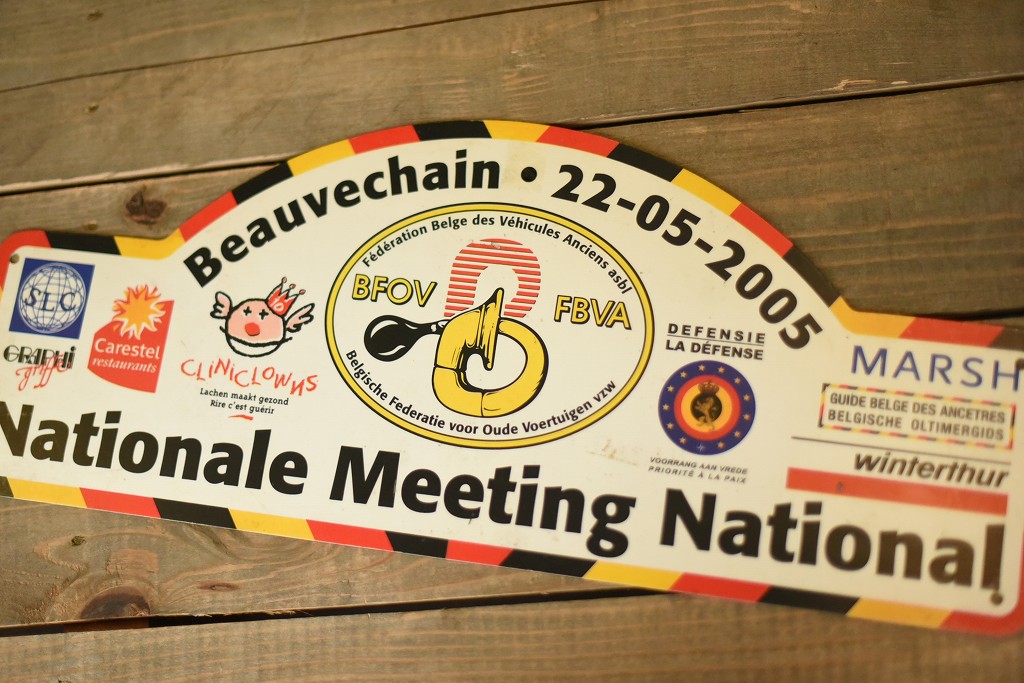 103725 ラリープレート　ヴィンテージカークラブ　ナンバー　記念プレート　クラシックカー