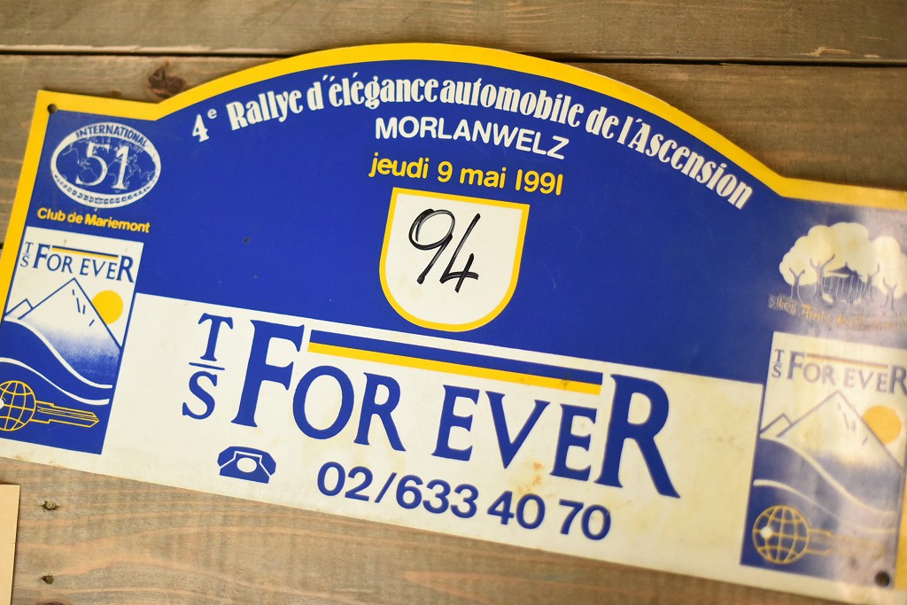 103727 ラリープレート　ヴィンテージカークラブ　ナンバー　記念プレート　クラシックカー