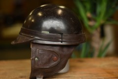 103793 「JOBI」　ヴィンテージ　ハーフヘルメット　お椀ヘルUK MADE in ENGLAND ヘルメット|ヴィンテージ雑貨|ガレージグッズ　