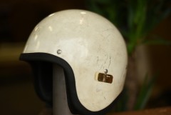 103789 「SPACE MASTER」　ヴィンテージ　ジェットヘルメット　UK MADE in ENGLAND|ヴィンテージ雑貨|ガレージグッズ　