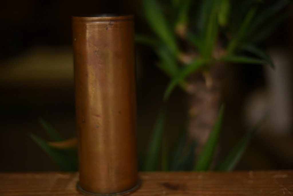 103911 ヴィンテージ　ブラス大型薬莢　真鍮製　大砲　砲弾