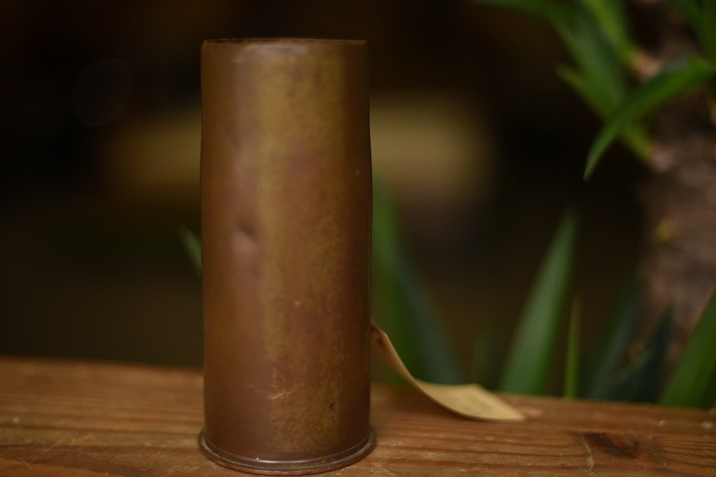 103913 ヴィンテージ　ブラス大型薬莢　真鍮製　大砲　砲弾