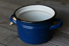 103838 ヴィンテージ ホーロー製　　ホットポット　鍋　MADE IN ENGLAND　英国|キッチン雑貨|テーブルウェア/ホーム・キッチン雑貨