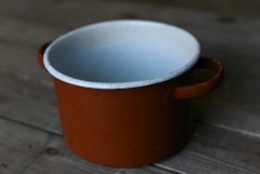 103836 ヴィンテージ ホーロー製　ホットポット　鍋　MADE IN ENGLAND　英国|キッチン雑貨|テーブルウェア/ホーム・キッチン雑貨