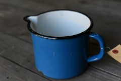 103835 ヴィンテージ ホーロー製　ミルクパン　マグカップ MADE IN ENGLAND　英国|キッチン雑貨|テーブルウェア/ホーム・キッチン雑貨