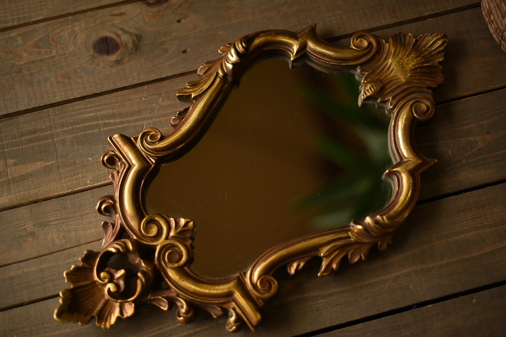104037 ヴィンテージ ゴールド レリーフ ミラー | すべての商品