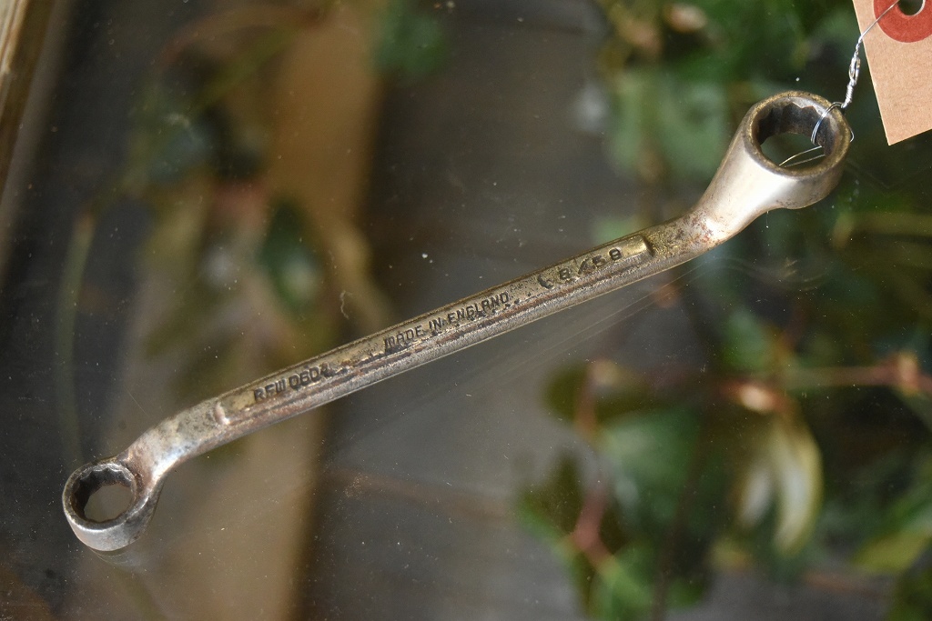 104190 UK ヴィンテージ　メガネレンチ　ツール　英国 MADE IN ENGLAND