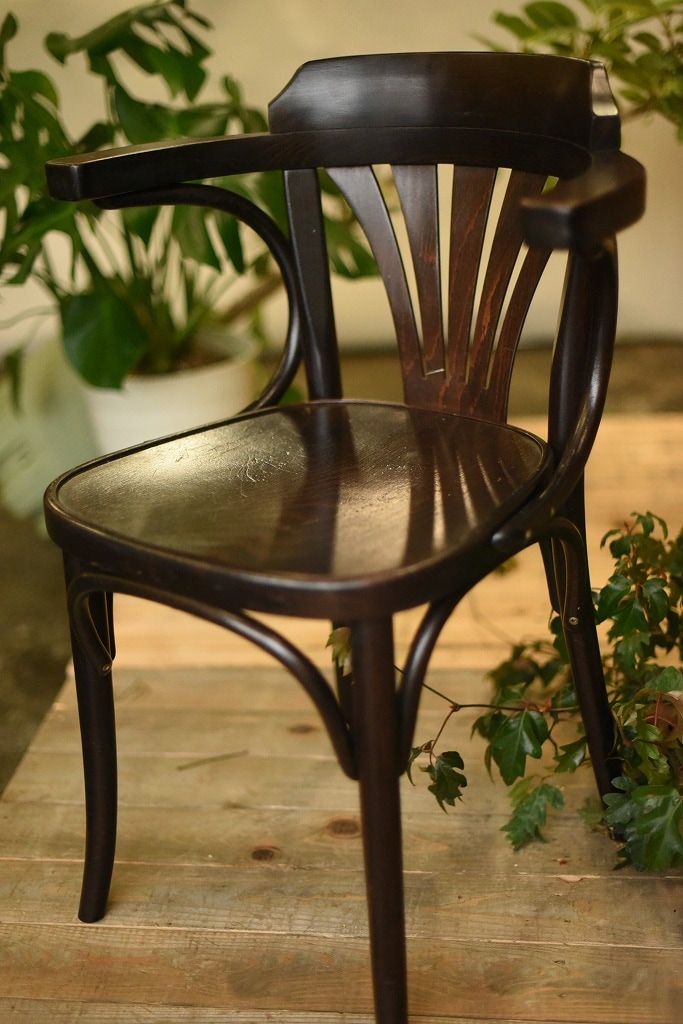 104577　ARM CHAIR No.25　321025　USED TON CHAIR　中古