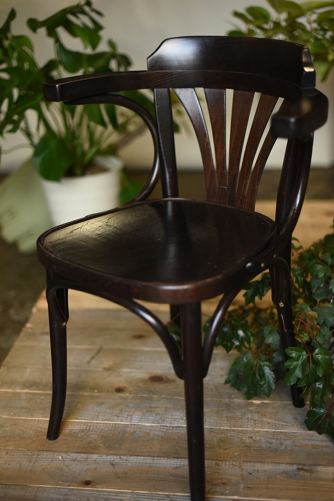 104582　ARM CHAIR No.25　321025　USED TON CHAIR　中古