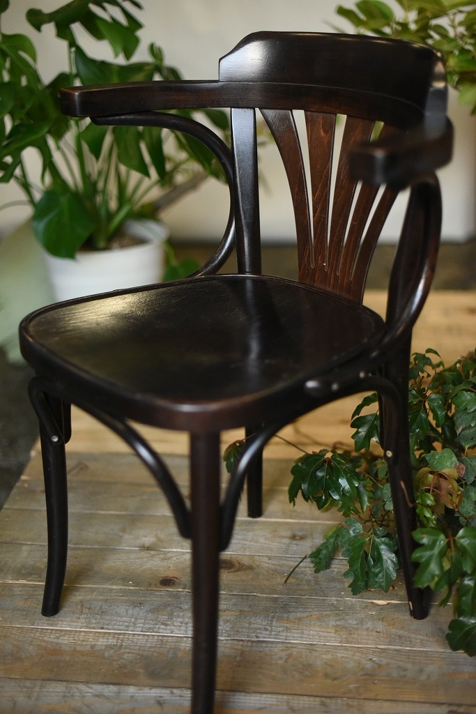 104584　ARM CHAIR No.25　321025　USED TON CHAIR　中古