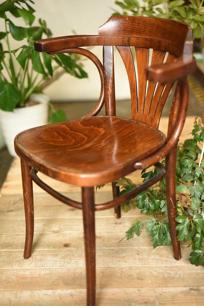 104585　ARM CHAIR No.25　321025　USED TON CHAIR　中古