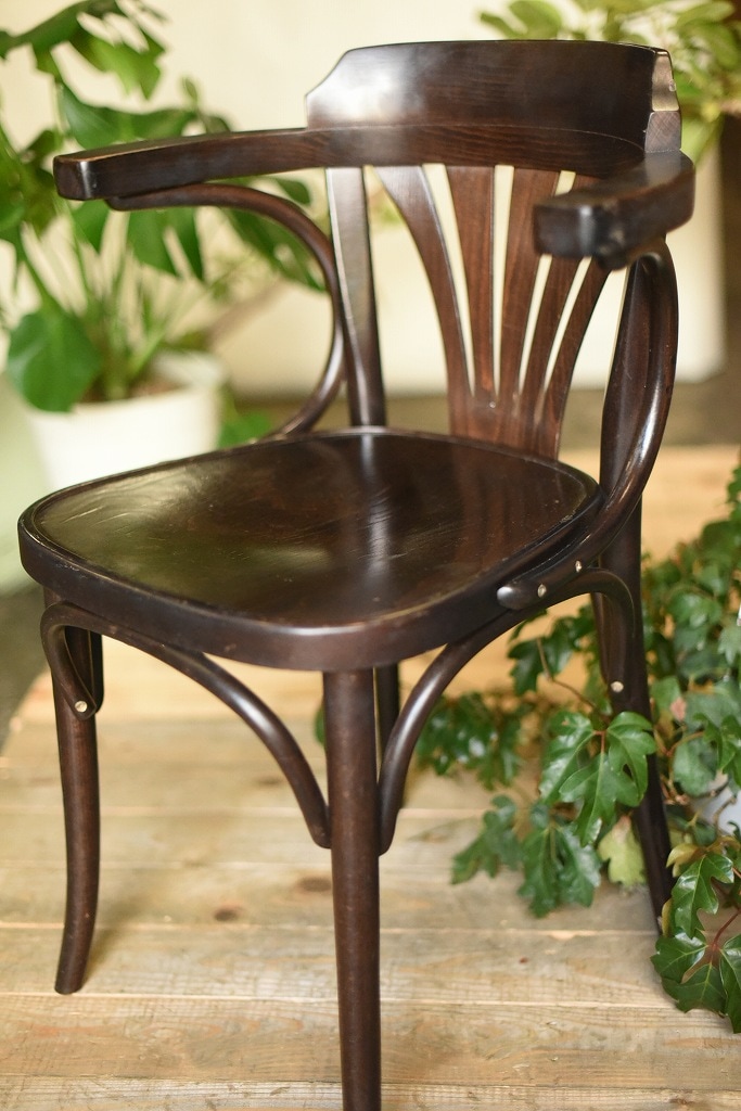 104586　ARM CHAIR No.25　321025　USED TON CHAIR　中古