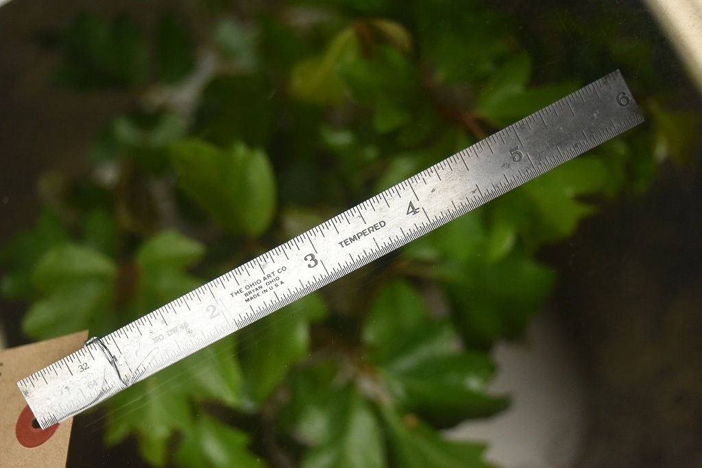 104826 ヴィンテージ　ステンレススケール　定規　ツール　 米国製　MADE IN USA