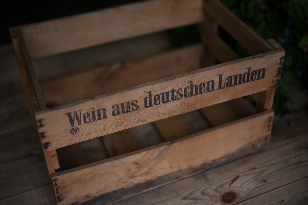 1280 UK ヴィンテージ　ワインボックス　「Wein aus deutschen Landen」 ウッドボックス　ドイツ製 MADE IN GERMANY
