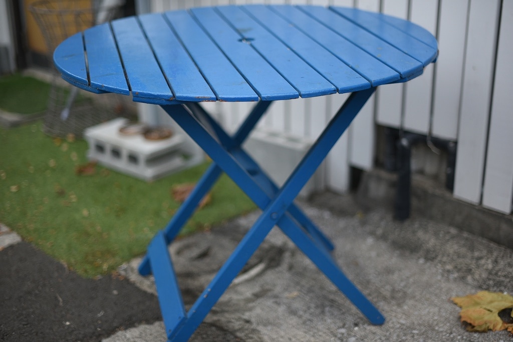 1110 ヴィンテージ　ウッド　ガーデンテーブル　英国製