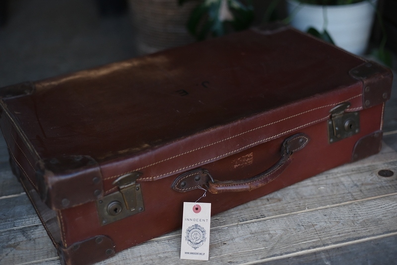 105137 ヴィンテージ　皮革製　トランクケース　 英国製
