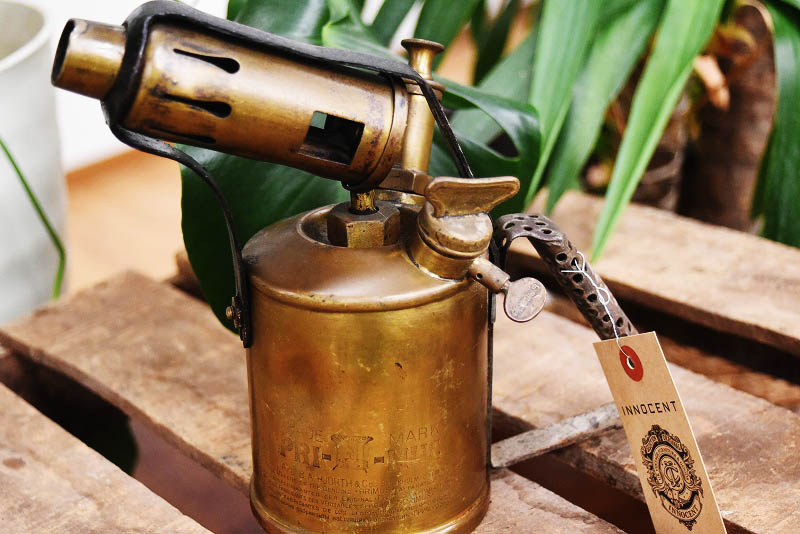 105288 「PRIMUS」　B.A.HJORTH プリムス　ブラス　トーチ　バーナー　ブロートーチ　コンロ　キャンプ　真鍮　MADE IN　SWEDEN